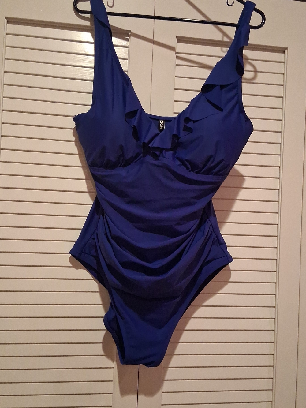 DKNY Classic One-Piece Swimsuit in Royal Blue